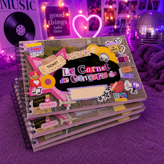 Mon Carnet de Concerts – Tes Souvenirs à Revivre Encore et Encore 🎤✨
