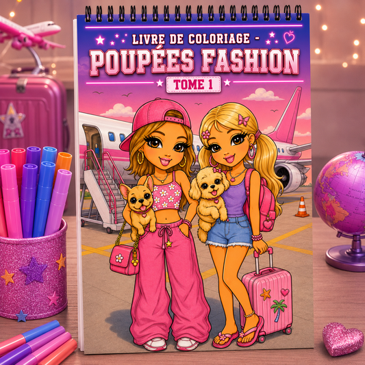 Fashion Dolls Coloring Book - VOLUME 1 ✨