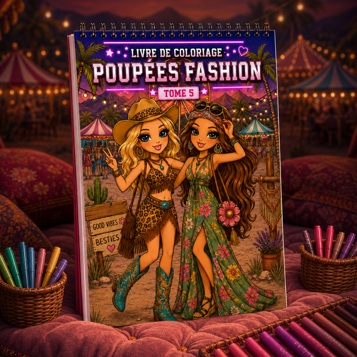 Livre de Coloriages Poupées Fashion - TOME 5 ✨