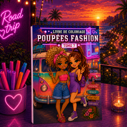 Livre de Coloriages Poupées Fashion - TOME 7 ✨