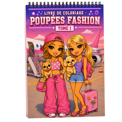 Livre de Coloriages Poupées Fashion - TOME 1 ✨