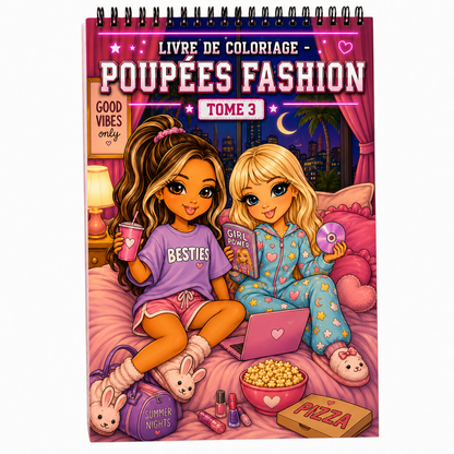 Livre de Coloriages Poupées Fashion - TOME 3 ✨